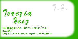 terezia hesz business card